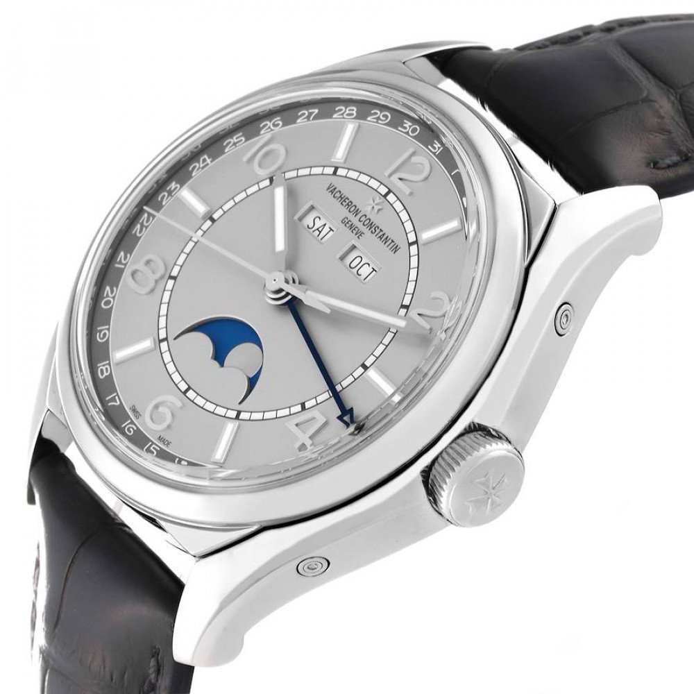 Vacheron Constantin FiftySix Complete Calendar Steel Mens Watch 4000E Vacheron Constantin FiftySix Complete Calendar Steel Mens Watch 4000E