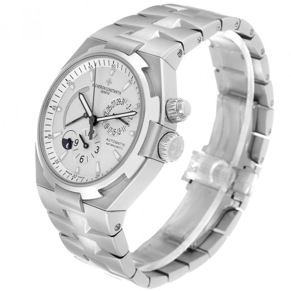 Vacheron Constantin Overseas Dual Time Silver Dial Mens Watch 47450 Vacheron Constantin Overseas Dual Time Silver Dial Mens Watch 47450