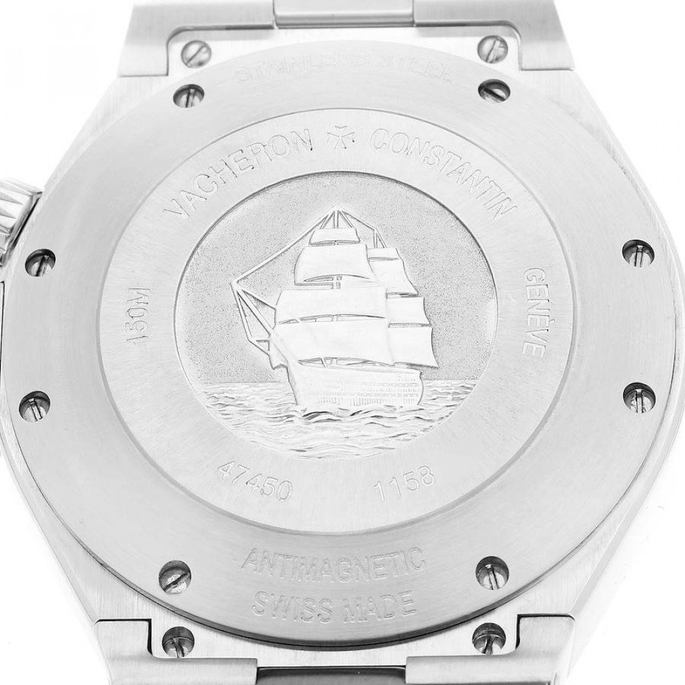 Vacheron Constantin Overseas Dual Time Silver Dial Mens Watch 47450 Vacheron Constantin Overseas Dual Time Silver Dial Mens Watch 47450